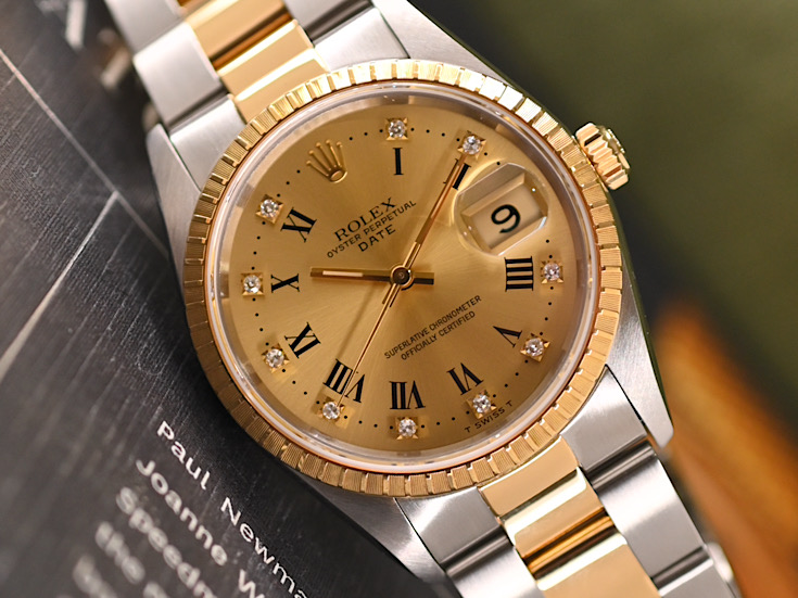 ダイヤ×プリントローマ　Ref.15223G